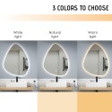 Miroir salle de bain rétroéclairé led design moderne 70x90cm Vmidur XL Réductions