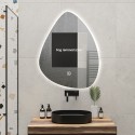 Miroir salle de bain rétroéclairé led design moderne 70x90cm Vmidur XL Remises
