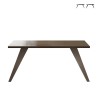 Table de salle à manger design moderne 180x90 cm pieds en fer Eagan Promotion