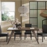 Table de salle à manger design moderne 180x90 cm pieds en fer Eagan Offre