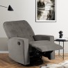 Fauteuil relax inclinable  avec rotation 360 et repose-pieds Anita Modèle
