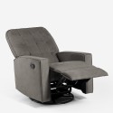 Fauteuil relax inclinable  avec rotation 360 et repose-pieds Anita Dimensions
