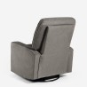 Fauteuil relax inclinable  avec rotation 360 et repose-pieds Anita Prix
