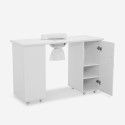 Table manucure avec aspirateur 2 étagères et roulettes Papaya Remises