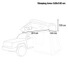 Tente de toit universelle pour voiture 4 places 160x240cm Nightroof L Modèle