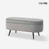 Banc d'entrée pouf repose-pieds en velours design Renoir Vente