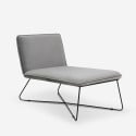 Fauteuil chaise longue au design moderne minimaliste en velours Dumas Réductions