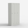 Armoire en métal 3 portes avec serrure salle de sport et bureau Laki Promotion