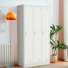 Armoire en métal 3 portes avec serrure salle de sport et bureau Laki Réductions