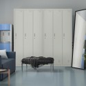 Armoire en métal 3 portes avec serrure salle de sport et bureau Laki Vente