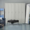 Armoire en métal 3 portes avec serrure salle de sport et bureau Laki Vente