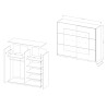 Armoire dressing chambre 221x61x210cm portes coulissantes miroir Vilriour Catalogue