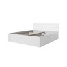 Lit double 160x200 sommier à lattes tiroirs de rangement Loix Promotion