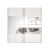 Armoire dressing chambre portes coulissantes miroir 180x60x210 Sidey Offre