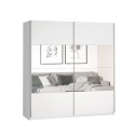 Armoire dressing chambre portes coulissantes miroir 180x60x210 Sidey Promotion