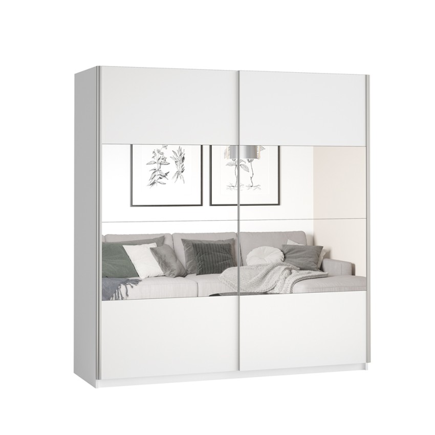 Armoire dressing chambre portes coulissantes miroir 180x60x210 Sidey Promotion Armoire dressing chambre portes coulissantes miroir 180x60x210 Sidey Promotion