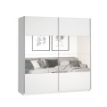 Armoire dressing chambre portes coulissantes miroir 180x60x210 Sidey Promotion
