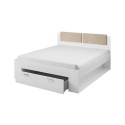 Lit coffre une place et demie 140x200cm chêne clair Gany Remises
