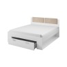 Lit coffre une place et demie 140x200cm chêne clair Gany Remises