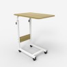 Table de canapé 40x60cm hauteur réglable 4 roues Endy 