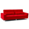 Canapé convertible 2-3 places clic-clac inclinable avec coussins Quarzo Prix