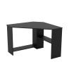 Bureau d'angle noir 80x80x73cm bureau d'étude peu encombrant Newman Vente