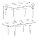 Table de salle à manger extensible 160-240x90cm style classique Tillac Catalogue