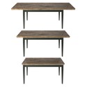 Table de salle à manger extensible 160-240x90cm style classique Tillac Remises