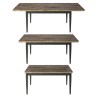 Table de salle à manger extensible 160-240x90cm style classique Tillac Remises