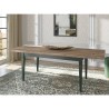 Table de salle à manger extensible 160-240x90cm style classique Tillac Réductions