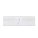 Meuble TV suspendu 160cm design minimaliste moderne lumière LED Regat Choix