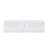 Meuble TV suspendu 160cm design minimaliste moderne lumière LED Regat Choix