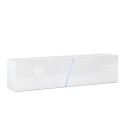 Meuble TV suspendu 160cm design minimaliste moderne lumière LED Regat Caractéristiques