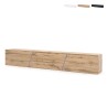 Meuble TV suspendu design moderne 240cm 3 portes LED Selby Offre