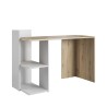 Bureau blanc en bois moderne étagères bibliothèque Mistrel Vente