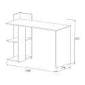 Bureau blanc en bois moderne étagères bibliothèque Mistrel Offre