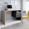 Bureau moderne noir en bois de chêne avec tiroir Aisa Promotion