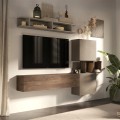 Mur TV mural suspendu design moderne salon Infinity 3A Promotion