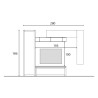 Ensemble mural moderne en bois pour TV, meubles suspendus Infinity 08 Vente
