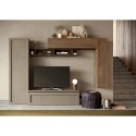 Ensemble mural moderne en bois pour TV, meubles suspendus Infinity 08 Promotion