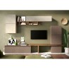 Ensemble mural contemporain pour TV bois blanc gris Infinity 19 Promotion
