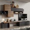 Mur TV suspendue moderne avec étagère Infinity 28 Promotion