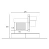 Meuble mural TV moderne blanc et gris avec meubles suspendus Infinity 29 Vente