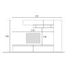 Mur modulable contemporaine meuble TV étagère bois gris Infinity 31 Vente