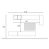 Ensemble mural suspendu pour TV en bois design moderne Infinity 41 Offre
