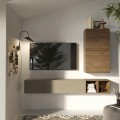 Mur TV moderne suspendue en bois Infinity 47 Promotion