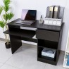 Bureau noir peu encombrant pour chambre à coucher Elphin Dark Vente