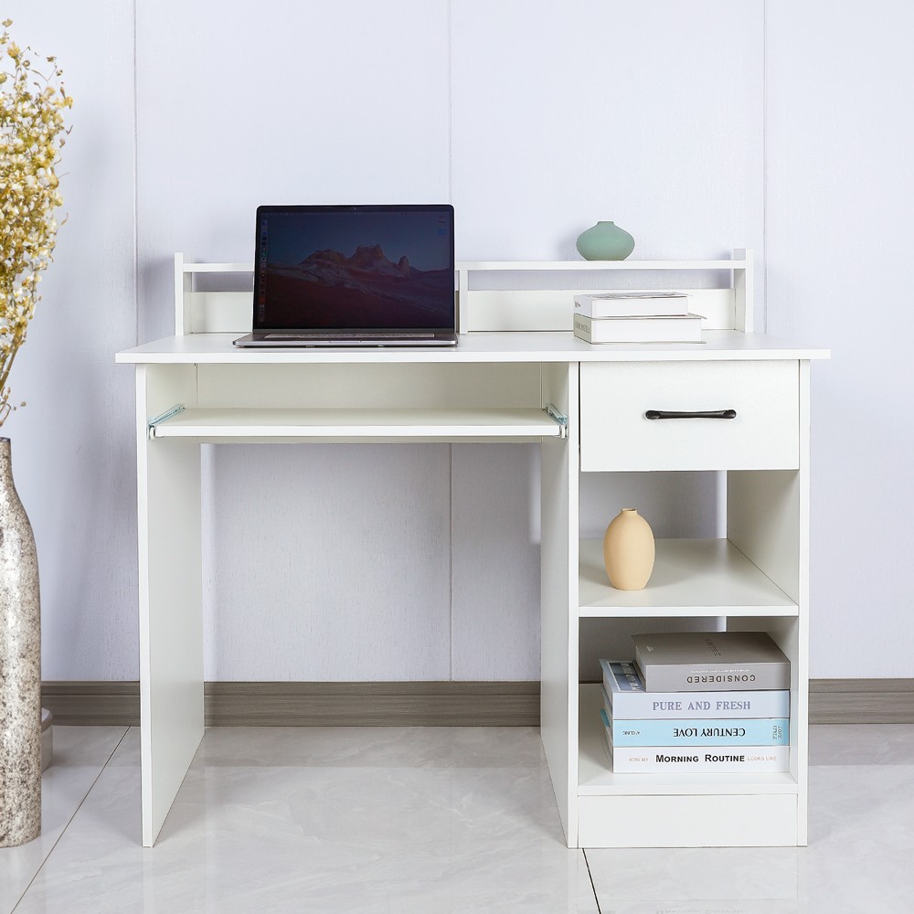 Bureau peu encombrant avec tiroir et plateau coulissant Drums Light