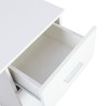 Bureau moderne peu encombrant avec porte tiroir 110x45x77cm Lythes Réductions