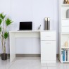 Bureau moderne peu encombrant avec porte tiroir 110x45x77cm Lythes Remises